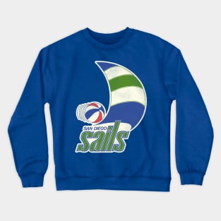 Defunct San Diego Sails Basketball Team Crewneck Sweatshirt